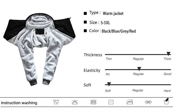 Heren capuchonjack, comfortabel en stijlvol, perfect als bovenkleding voor dagelijks gebruik of vrije tijd.