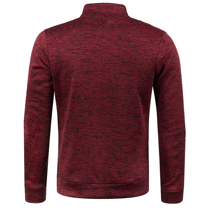 Heren coltrui met rits, comfortabele en stijlvolle keuze voor warme winterkleding.