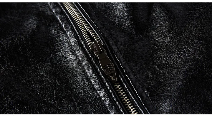 Casual heren winterjas in biker design, met comfortabele pasvorm. Ideaal voor grote maten herenmode.