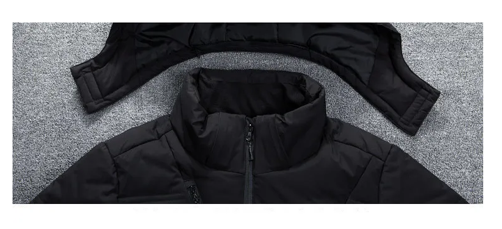 Ademende heren winterjas voor skiën, combineert comfort met functionaliteit.