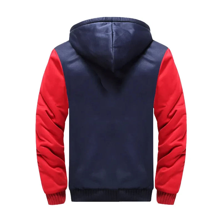 Modern fit heren capuchonjack, comfortabel en stijlvol, geschikt voor diverse casual en outdoor gelegenheden.