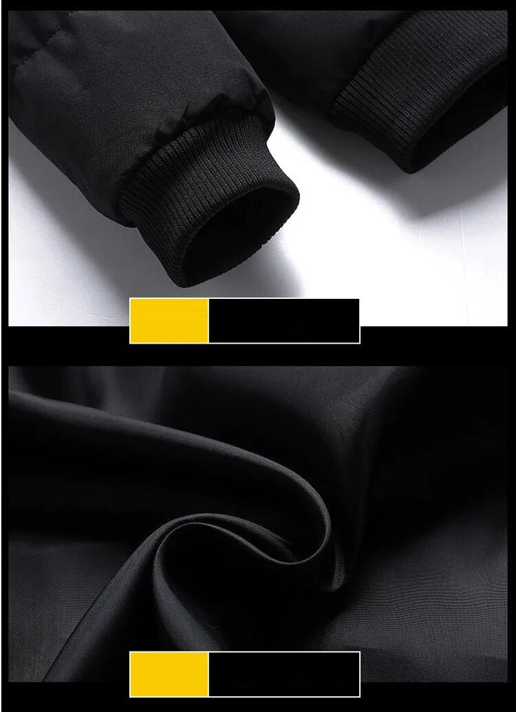 Stijlvolle casual gewatteerde herenjas, modern en warm, perfecte wintermode bovenkleding.