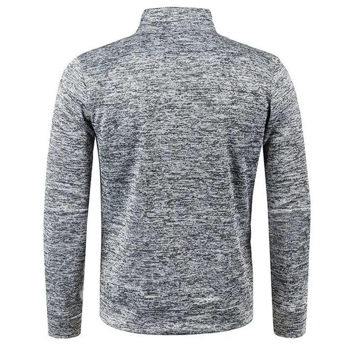 Stijlvolle heren coltrui met rits, combineert warmte en moderne mode voor de winter.