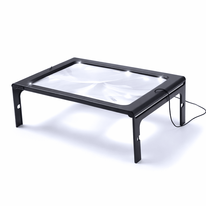 Compact handsfree LED vergrootglas voor lezen, geschikt voor hobby's en mensen met visuele beperking.