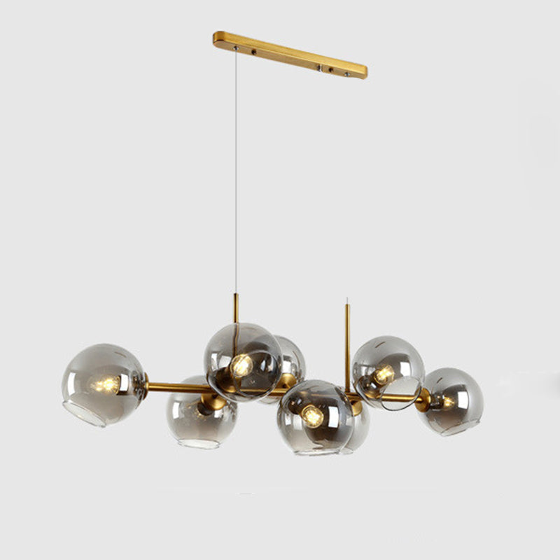 Design LED verlichting voor eettafel; minimalistische hanglamp, moderne kroonluchter.