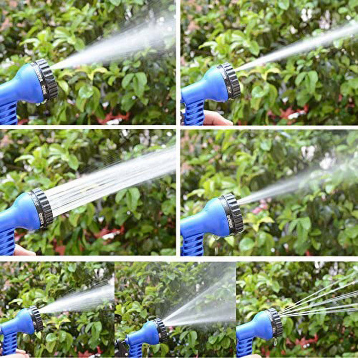 Handige flexibele tuinslangset voor gemakkelijk water geven en schoonmaken in de tuin.