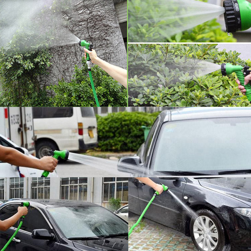 Duurzame flexibele tuinslang; knoopvrij en lichtgewicht voor moeiteloos tuinieren.