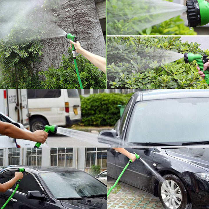 Duurzame flexibele tuinslang; knoopvrij en lichtgewicht voor moeiteloos tuinieren.