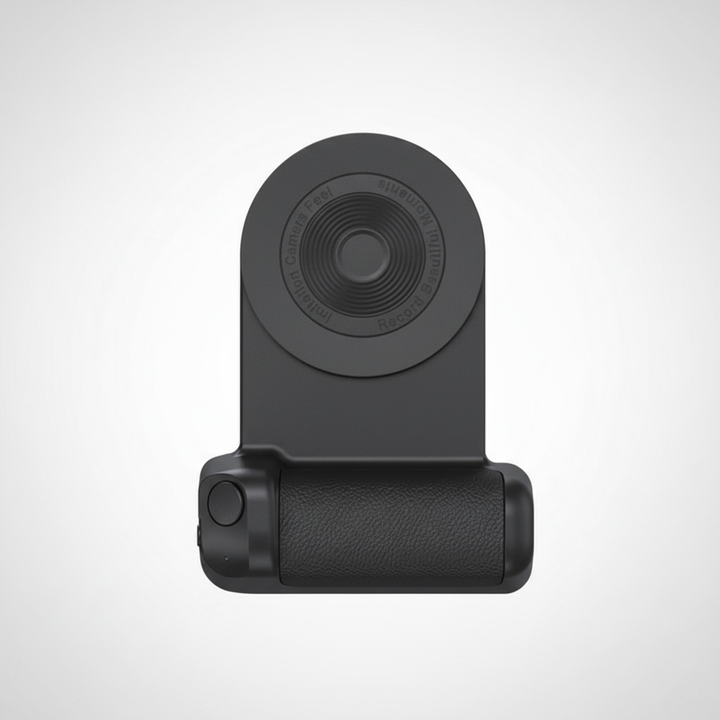 Professionele smartphone stabilisator met magneetbevestiging en draadloos opladen; een must-have voor mobiele videografie.
