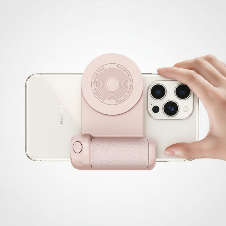 Draagbare magnetische stabilisator voor mobiele fotografie & videografie, met snelle draadloze oplaadfunctie; top accessoire.