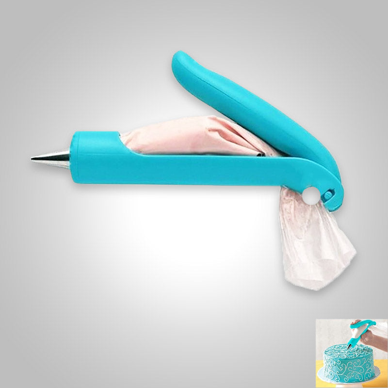 Taart decoratie pen kit met diverse mondstukken voor het eenvoudig versieren van taarten en cupcakes.