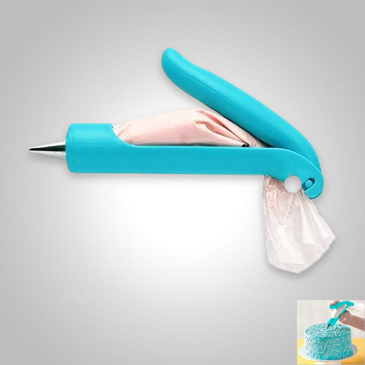 Taart decoratie pen kit met diverse mondstukken voor het eenvoudig versieren van taarten en cupcakes.