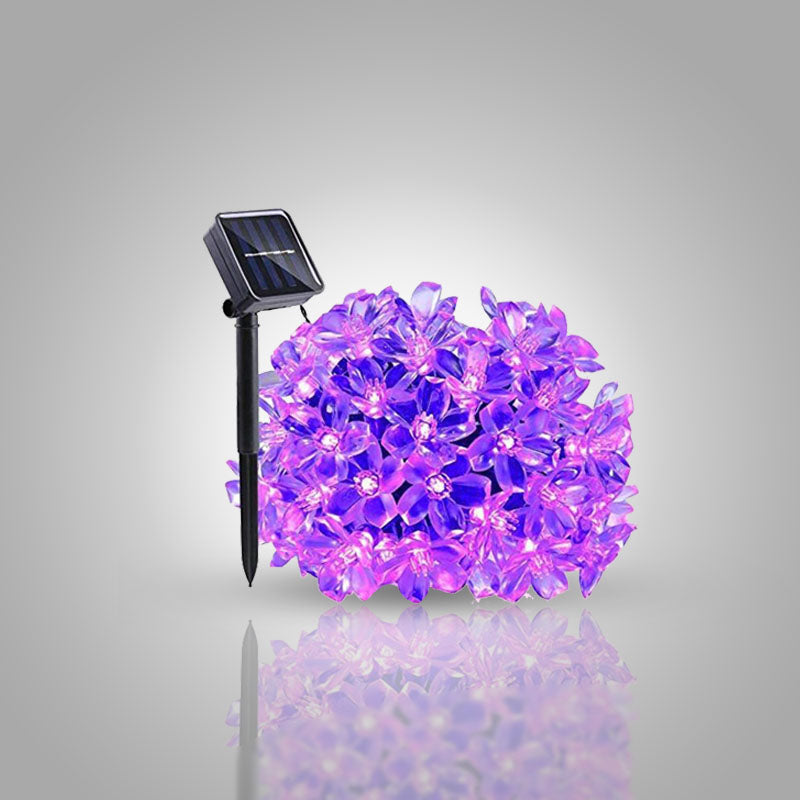 Decoratieve solar bloemlichtjes, sfeervolle buitenverlichting met LED's. Perfect voor tuindecoratie op zonne-energie.