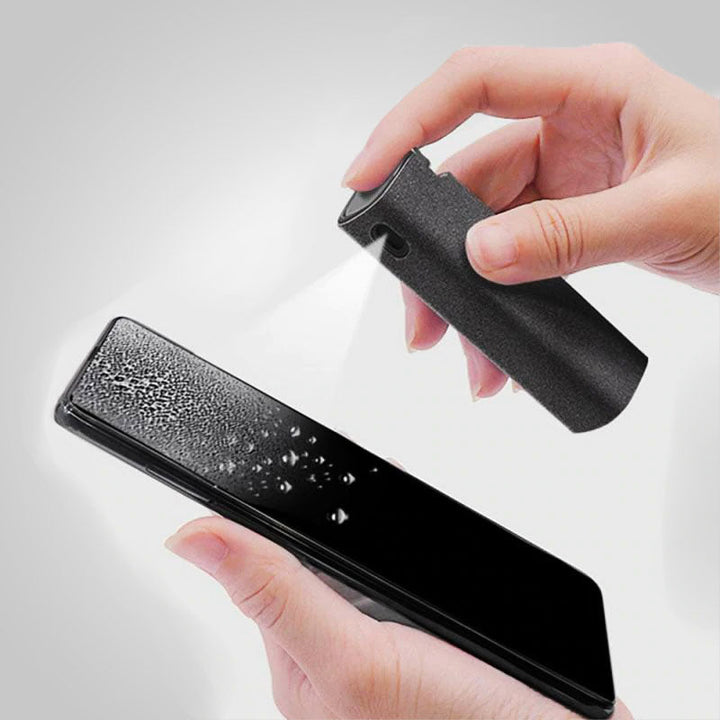 Kleine schermreiniger gadget voor een krasvrij en vlekvrij display van telefoon en tablet.