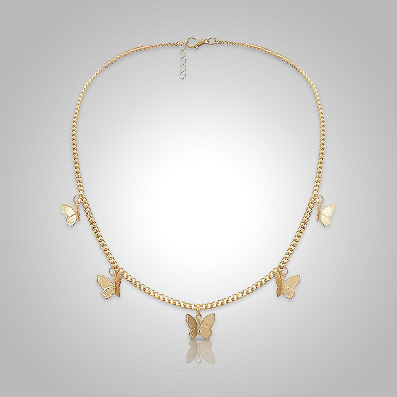 Unieke vlinder ketting voor dames, elegant sieraad met hanger.