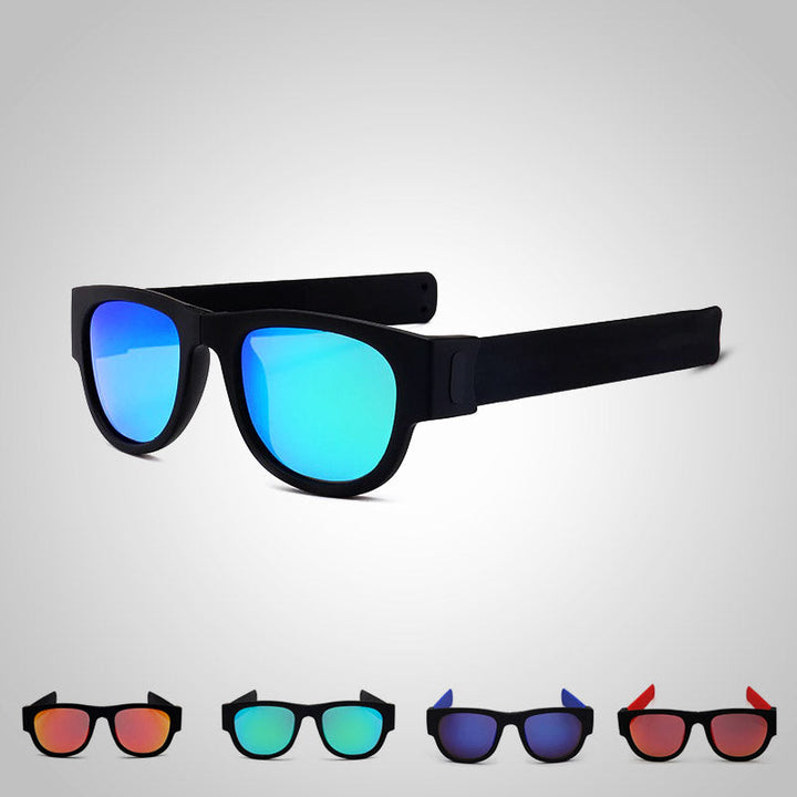 Nooit meer je zonnebril kwijt! Unisex model met flexibele, oprolbare pootjes. Optimale UV-bescherming & gepolariseerd.