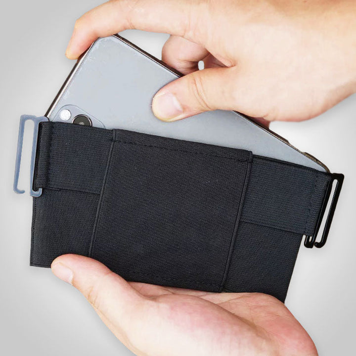 Duurzame polyester heupzak, ultracompact en lichtgewicht; comfortabel voor dagelijks gebruik en reizen.