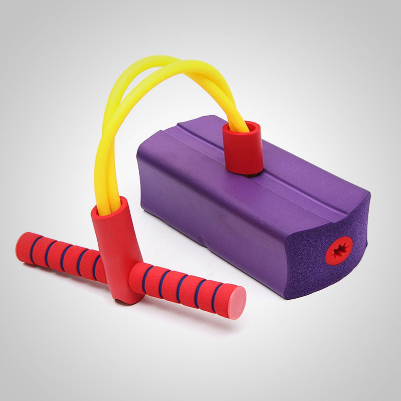 Kleurrijke springstok, veilig speelgoed voor kinderen die graag springen en bewegen.