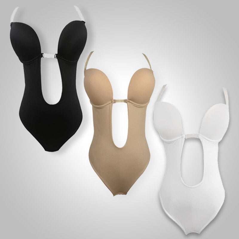 Naadloze backless BH shaper voor dames, gemaakt van zacht, ademend spandex.