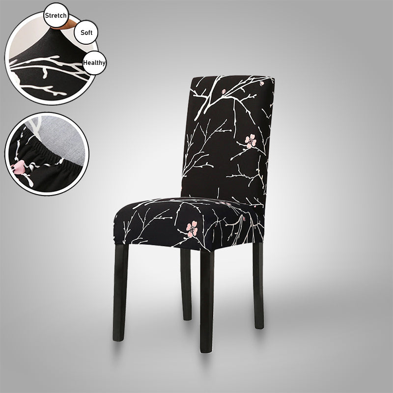 Elastische stoelhoes voor eetkamerstoel; beschermt, vernieuwt meubels en verfraait interieur.