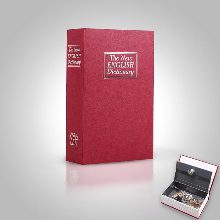 Boekkluis voor waardevolle spullen, discreet opbergen van geld, sieraden en documenten thuis.