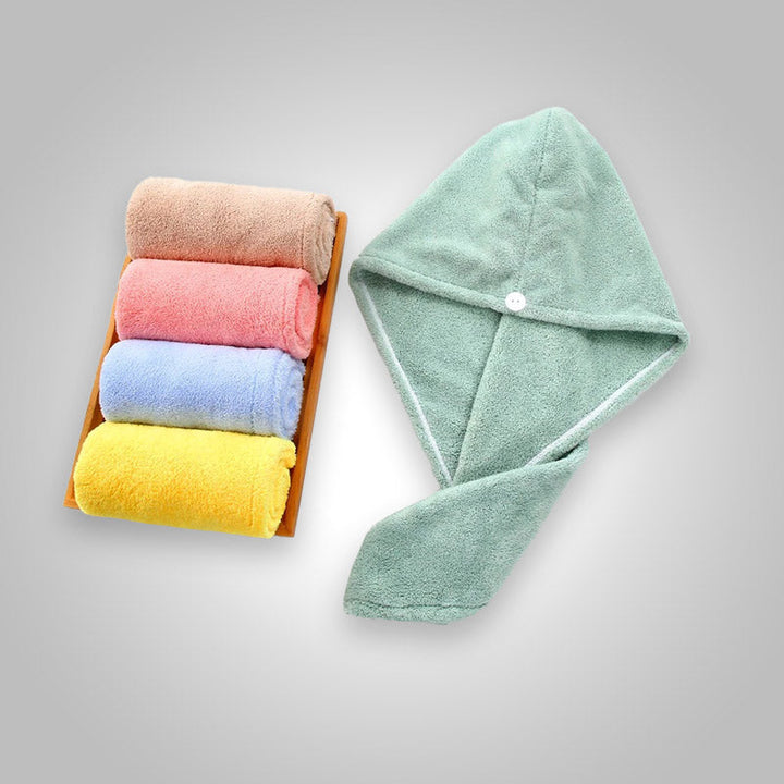 Beauty set: 3 sneldrogende microvezel haardroogdoeken voor dames, effectieve en zachte haarverzorging.