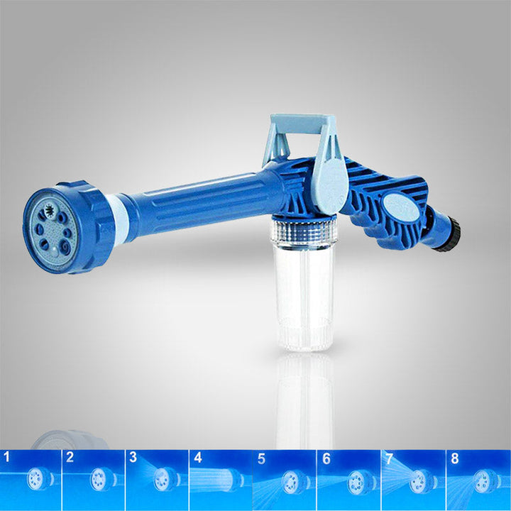 Veelzijdige HydroJet hogedruk opzetstuk voor tuinslang, ideaal voor terras en auto schoonmaken.