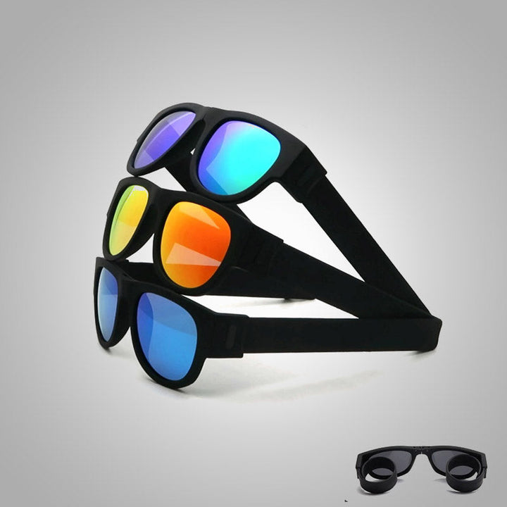 Stijlvolle unisex sportbril met buigbare pootjes om pols of fietsstuur te wikkelen. Ideaal zomer accessoire.