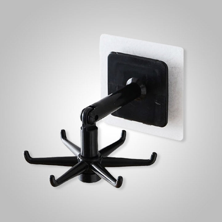 Roterend keukenrek met 6 haken voor optimale keukenorganisatie en opslag van keukengerei.