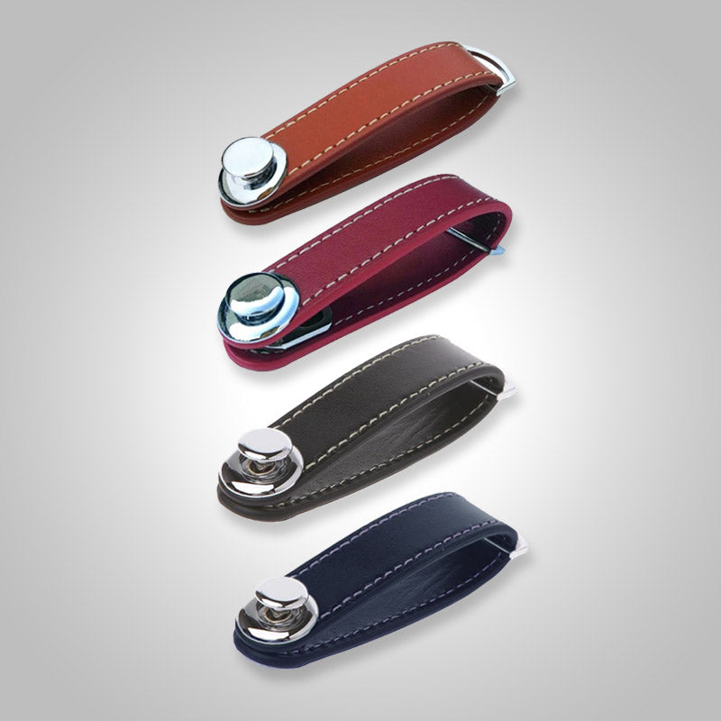 Klassieke leren sleutel organizer, een tijdloos accessoire voor al je belangrijke sleutels.