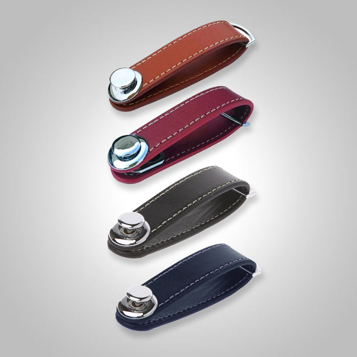 Klassieke leren sleutel organizer, een tijdloos accessoire voor al je belangrijke sleutels.