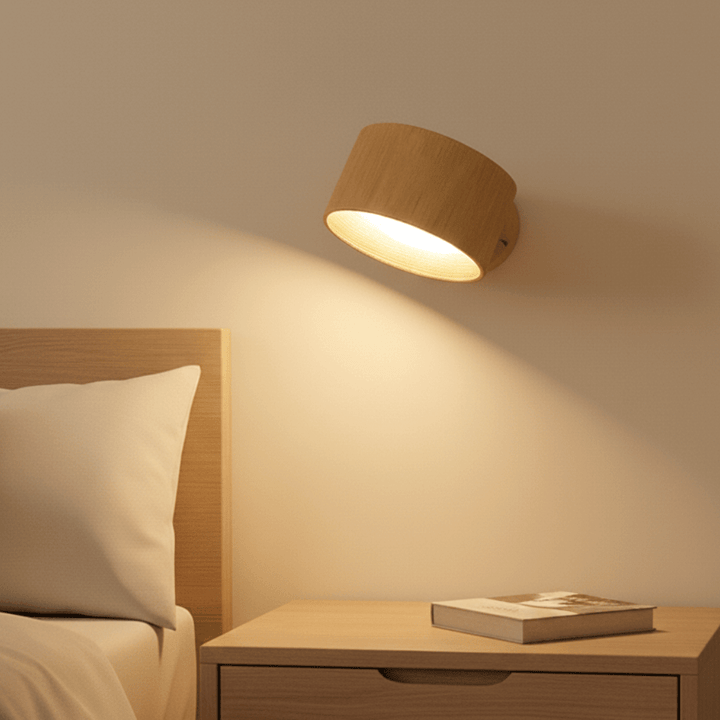 Draadloze Scandinavische wandlamp met afstandsbediening, moderne LED sfeerverlichting voor woonkamer.