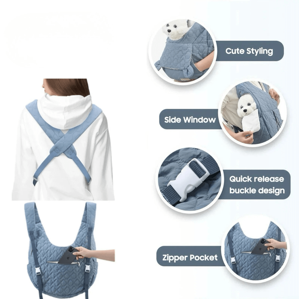 Comfortabele huisdierdrager voor katten en kleine honden, waterdicht en veilig voor elke reis.