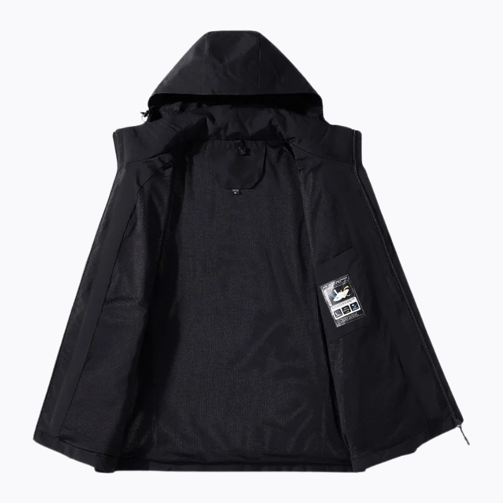 Optimale bescherming: Waterdichte windbreaker voor heren, ideaal tegen wind & regen tijdens outdoor avonturen.