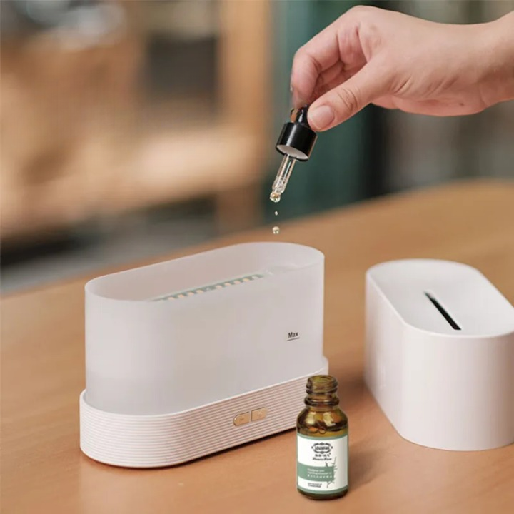 Ultrasone aroma diffuser voor thuis, verspreidt sfeervolle geur & creëert ontspanning.