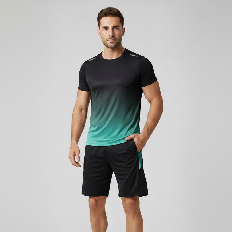 Veelzijdig heren sportset: comfortabel trainingspak voor dagelijks gebruik, fitness en sportieve activiteiten.
