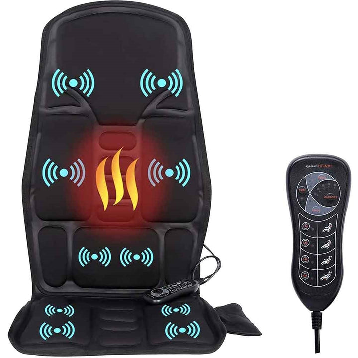 Multifunctioneel massagestoelkussen met shiatsu, vibratie en verwarming voor complete ontspanning.