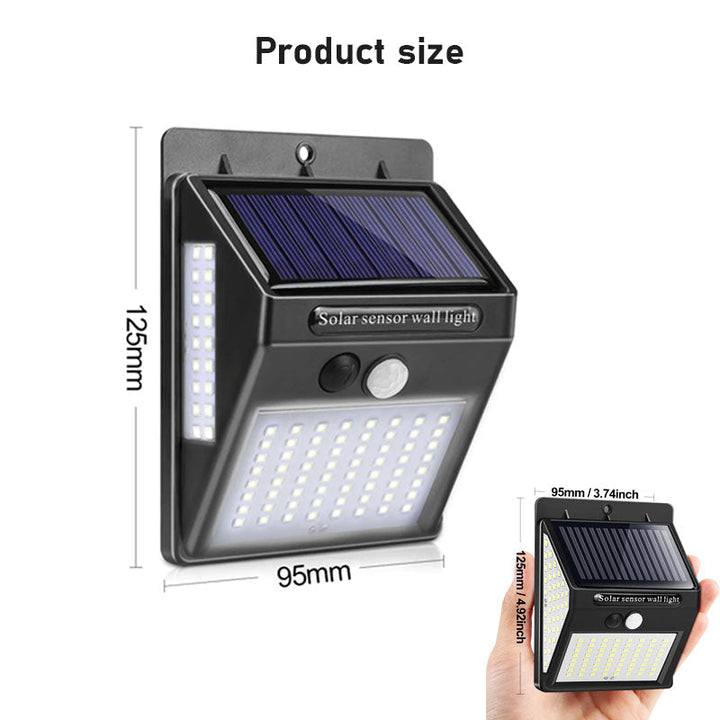Duurzame energiezuinige solar LED buitenverlichting met bewegingssensor, perfect voor uw tuin of oprit.