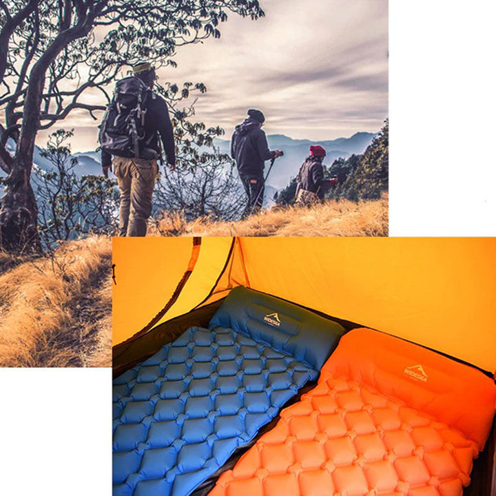 Duurzaam EVA opblaasbaar matras, geschikt als outdoor slaapmat en strand matras.