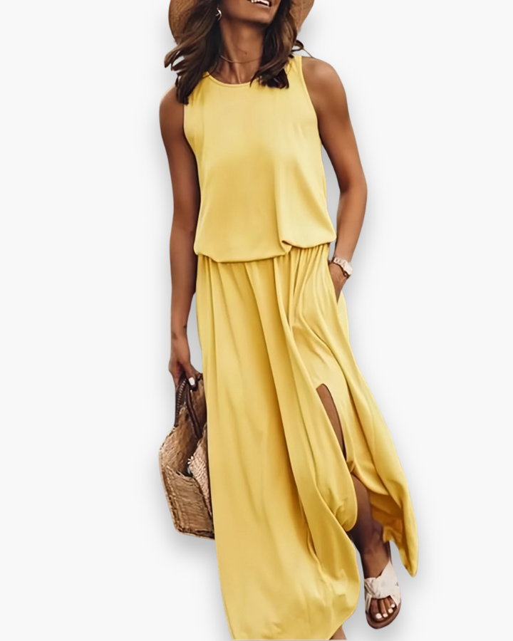 Elegante dames maxi-jurk voor de zomer, comfortabel en luchtig, perfect voor een chique look.