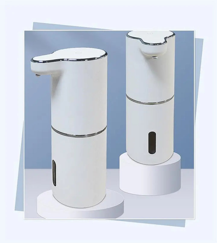 Praktische contactloze schuimzeepdispenser, wit, modern design voor hygiëne in elk huishouden.