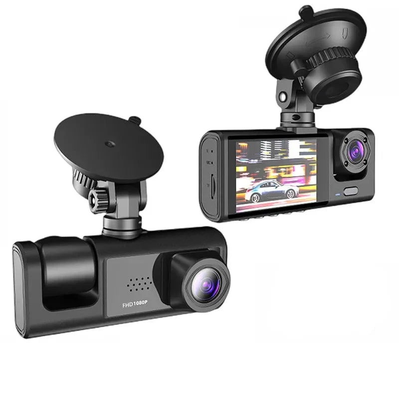 Universele auto dashcam met IR nachtzicht, groothoeklens en Full HD opname voor optimale verkeersveiligheid.