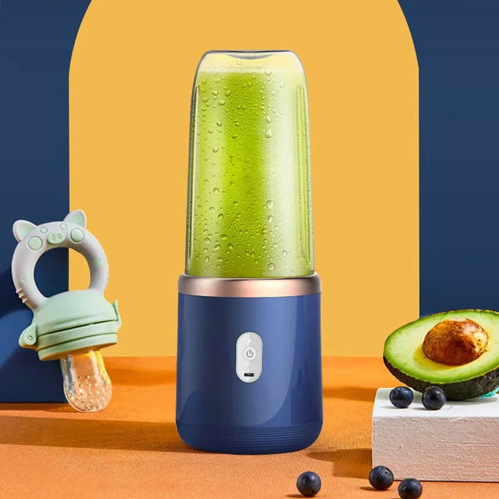 Roze draadloze smoothiemaker, perfect voor een gezonde levensstijl.