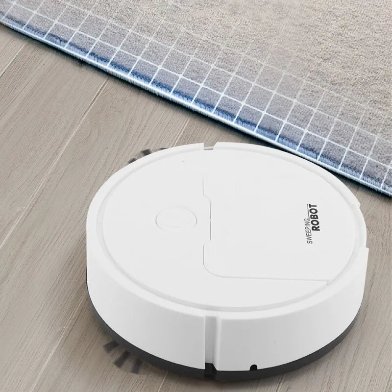 Geavanceerde robotstofzuiger met sensoren detecteert obstakels voor veilige schoonmaak.