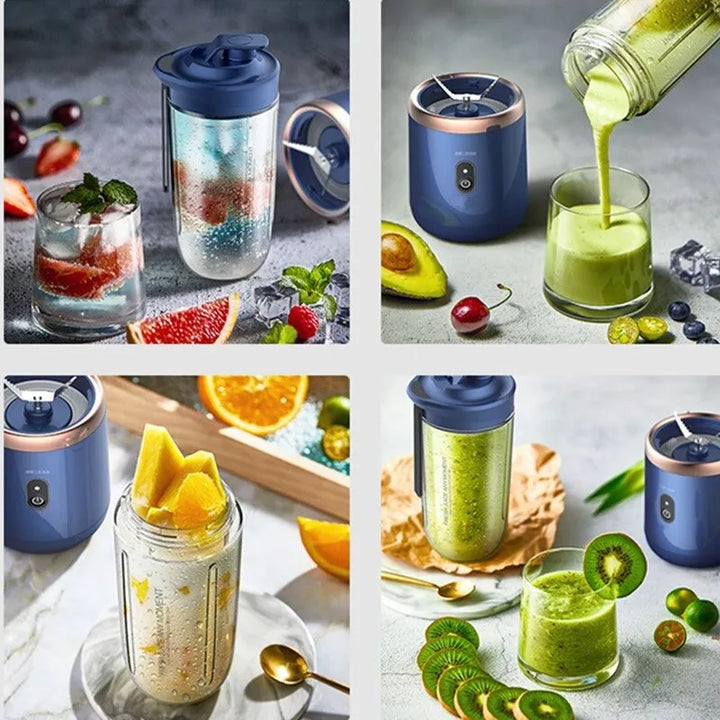 Draagbare fruitpers en shakebeker, uw partner voor on-the-go voeding.