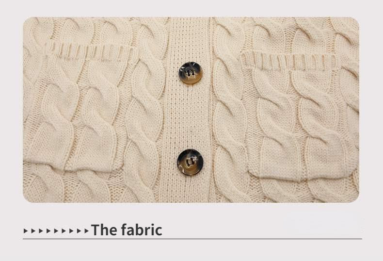Warm gedraaid gebreid dames lang vest. Stijlvol, comfortabel en modieus voor de herfst en winter. Perfecte kledingkeuze.
