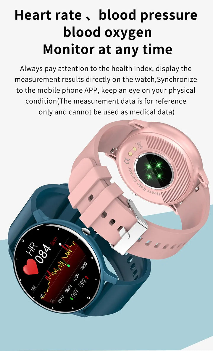 Man draagt sportieve unisex smartwatch tijdens hardlopen in het park, zijn activiteit wordt getrackt.