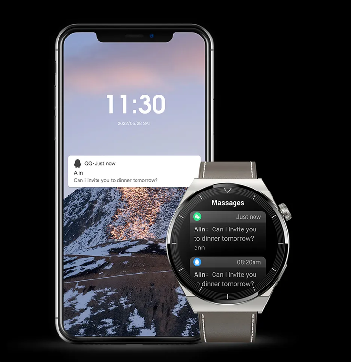 Verpakking van de Classic smartwatch, klaar om te unboxen en te genieten van alle tech.