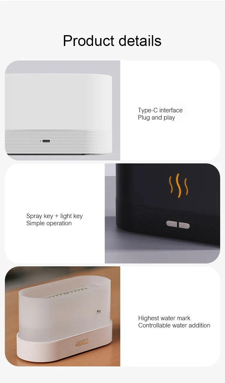 Creëer een wellness-oase thuis met deze stille ultrasone aroma diffuser en zijn zachte mist.