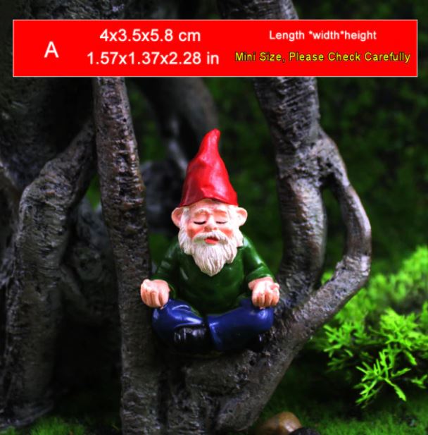 Grappige hars kabouter, weerbestendig tuinbeeld voor buitendecoratie met een humoristische twist.
